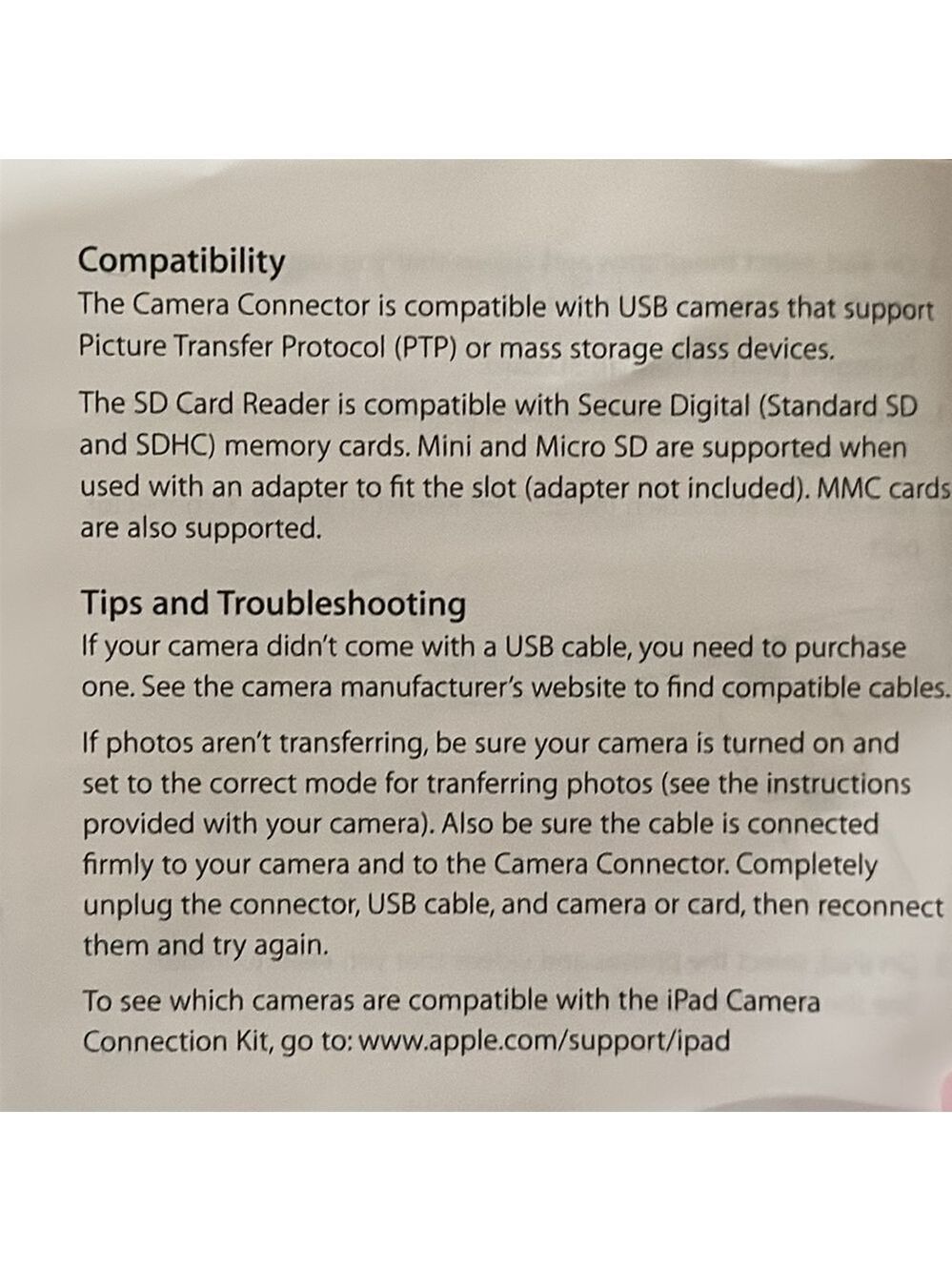Apple iPad Camera Connection Kit Two - Picture 4 of 5